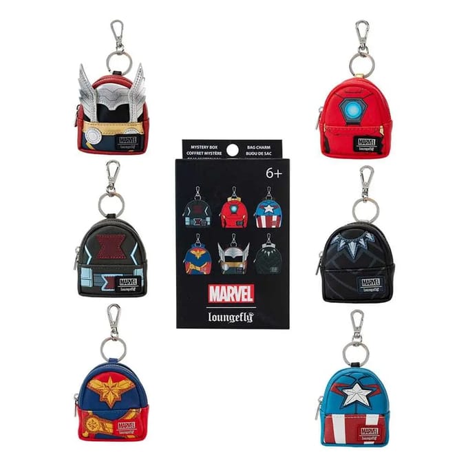 Sleutelhanger Loungefly Marvel by Loungefly Blind Box Avengers Mini Backpack