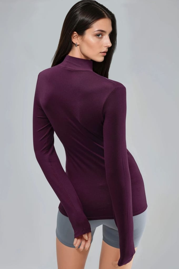 Slim Fit Halve Col Blouse