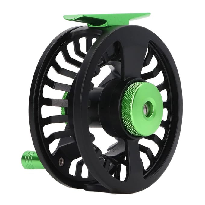 Vliegvisserijmolen Aluminiumlegering Zwart Groen 20LB Links Rechts Hand Veranderbaar Forelmolen Accessoires Voor Zoetwater black