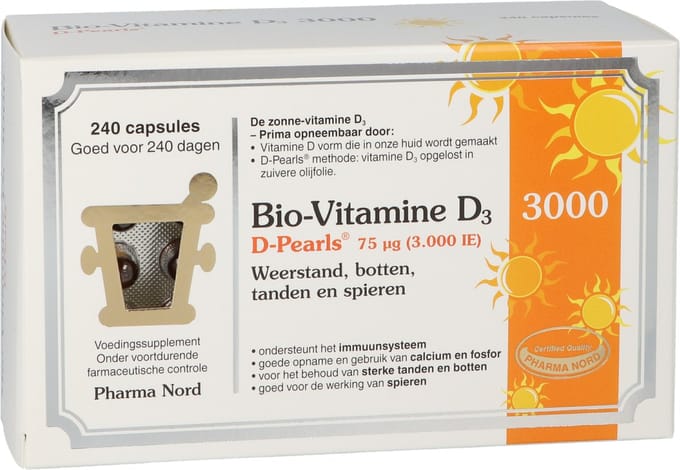 Pharma Nord Bio vitamine D3 75mcg 240 Capsules