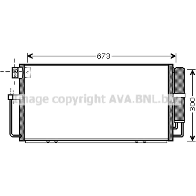 Condensator, airconditioning AVA COOLING SU5064D