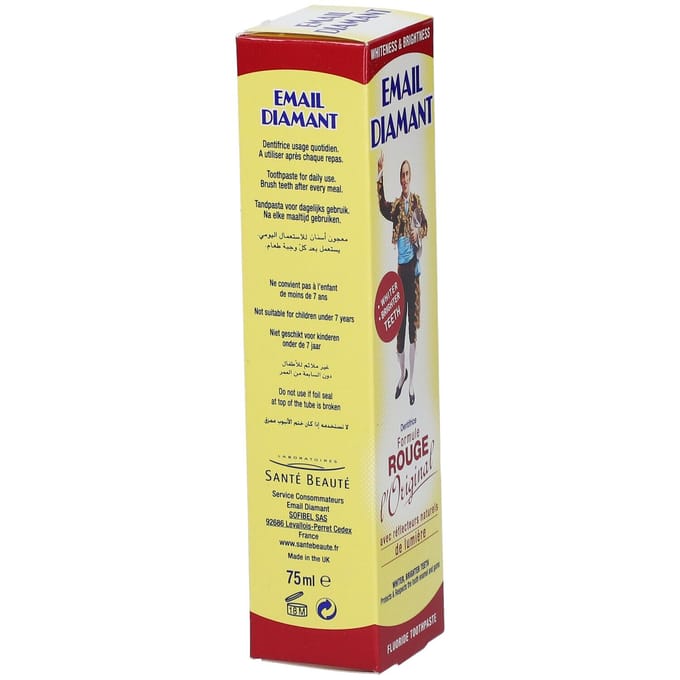 Email Diamant Tandpasta Formule Rouge 75ml