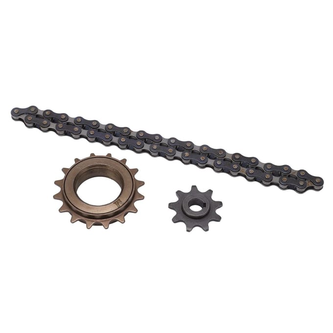 Fiets Vrijloop Kit 16 Tands Vrijloop 9 Tands Tandwiel 38 Schakel Ketting Mountainbike Kettingblad gray
