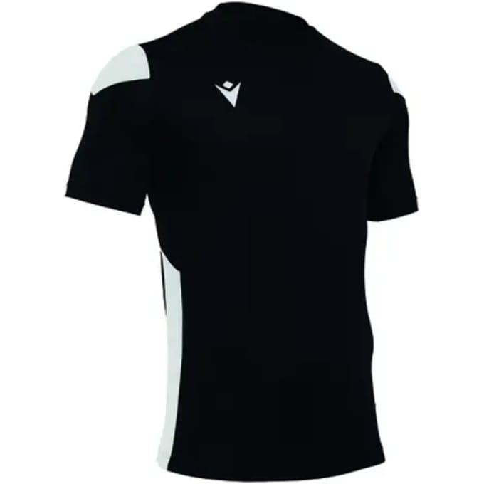 Macron Polis Shirt Korte Mouw Kinderen - Zwart / Wit | Maat: 164