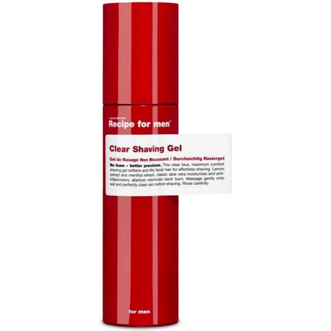 Recipe For Men - Transparante Scheergel - Clear Shaving Gel 100 ml