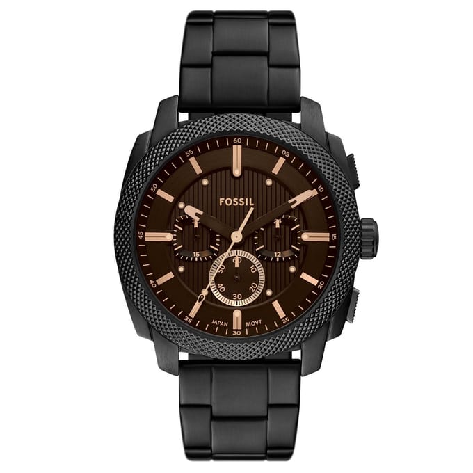 Fossil FS6097 Heren Horloge 44mm - Zwart
