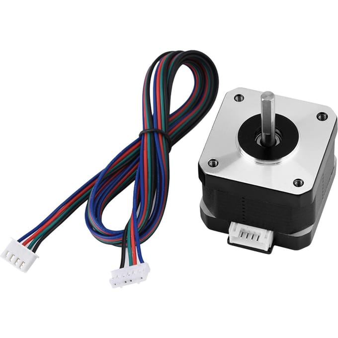 1 stuks 4 12V 1.3A 0.30Nm Stappenmotor 42 voor 3D-printer black
