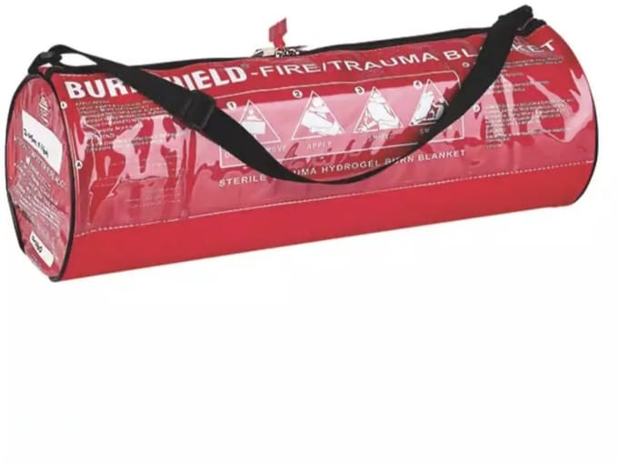 Burnshield reddingsdeken- Blusdeken - branddeken - reddingsdeken - 1,2 m x 1,6 m in draagtas