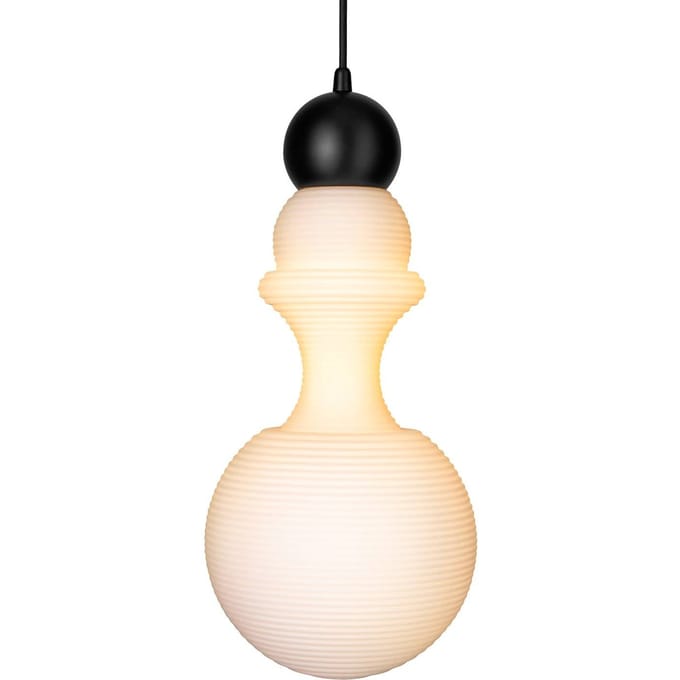 DESIGN BY US Hanglamp Paris 1920, hoogte 43 cm, glas, wit