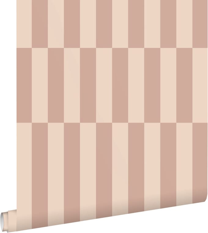 ESTAhome behang strepen oudroze - 53 cm x 10.05 m - 131213