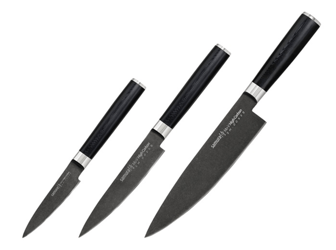Samura Mo-V Messenset 3-Delig Black Stonewash
