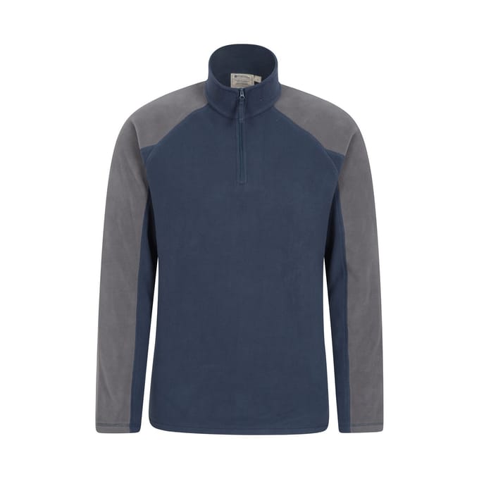Mountain Warehouse Heren Ashbourne II Half Zip Fleece Top (Donkerblauw)
