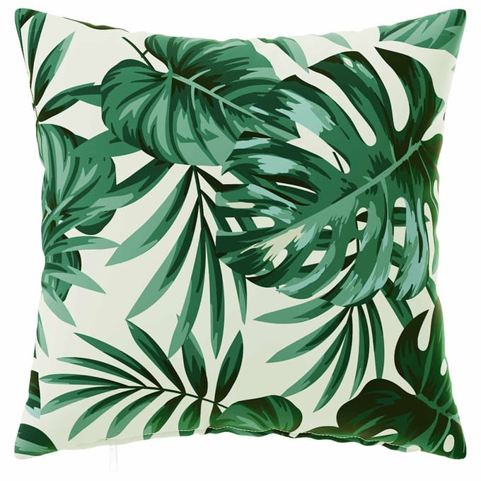 vidaXL - Kussensloop - 2 - pcs - HEERLEN - Bladpatroon - 30 - x - 30 - cm - Polyester