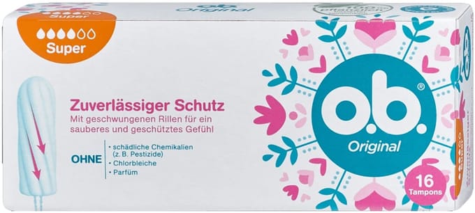 6x O.B. Tampons Super 16pcs