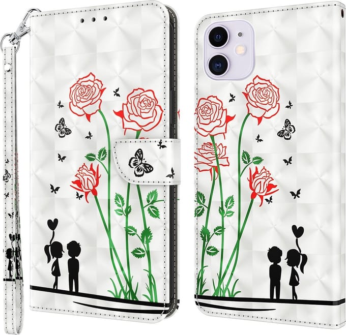 Cityhoesje-iPhone 12 / 12 Pro – Bookcase – 3D – Print