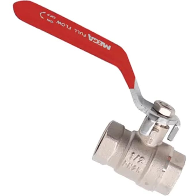 Sanivesk Kogelkraan Met Hendel Messing Vernikkeld 1/2" Binnendraad X 1/2" Binnendraad