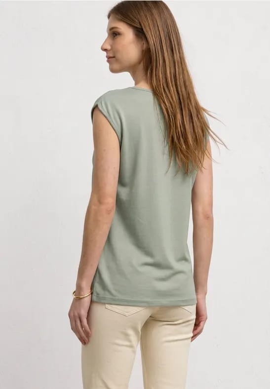 Basic shirt met boothals