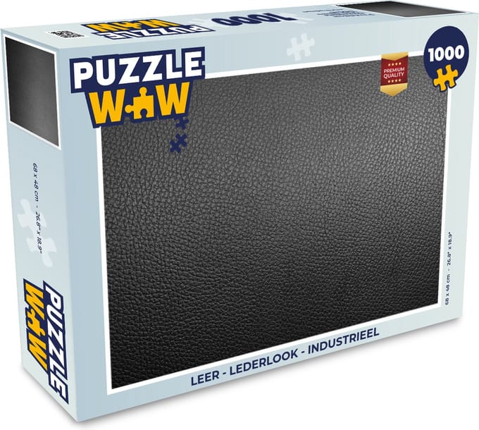 Puzzel Leer - Lederlook - Industrieel - Legpuzzel - Puzzel 1000 stukjes volwassenen