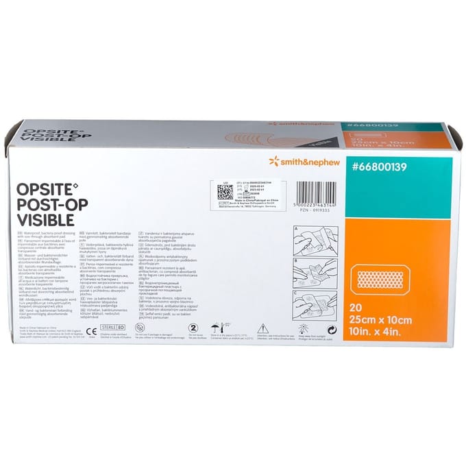 Opsite Post OP Visible 10cm x 25cm 20 Pleister
