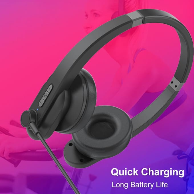 OY632 casque Bluetooth avec Microphone casque sans fil suppression du bruit casque monté sur la tête noir