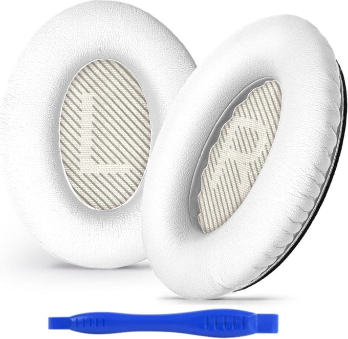 Oorkussen geschikt voor Bose QuietComfort 35 ii - Wit