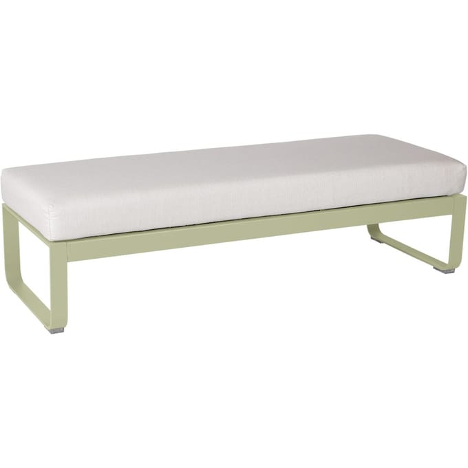 Fermob BELLEVIE Zitbank Module Midden - 65 lindegroen mat - 81 witgrijs