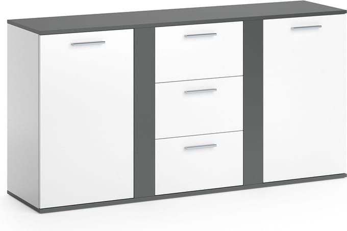 Vicco Novelli Dressoir – 40 x 80 cm met laden Antraciet
