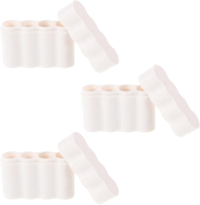 Draagbare Batterij Organizer - Batterijhouder Set - Reis Opslag - Waterdicht Stofdicht - 3 Stuks - Wit