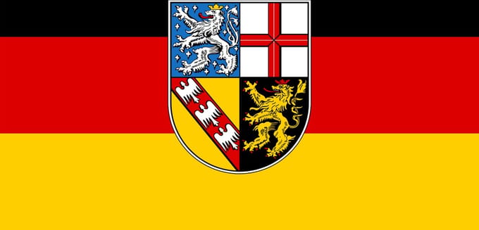 Vlag Saarland 100x150cm