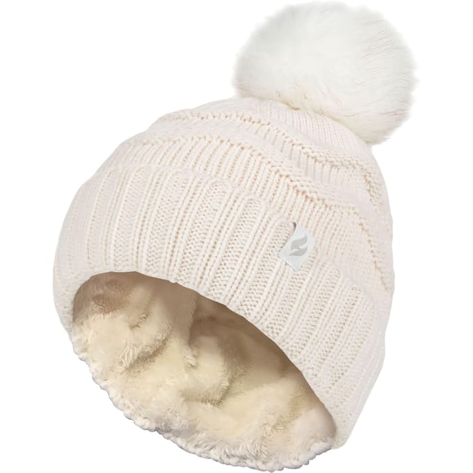 Heat Holders Dames Winter Bont Pom Pom Beanie Muts - Room