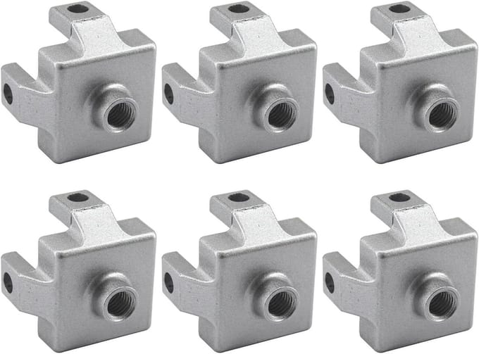 Voet End Connector - Bevestigingsbeugel Profiel - Frame Constructie - Aluminium Legering Geanodiseerd - 4040 M8 - Zilverkleurig