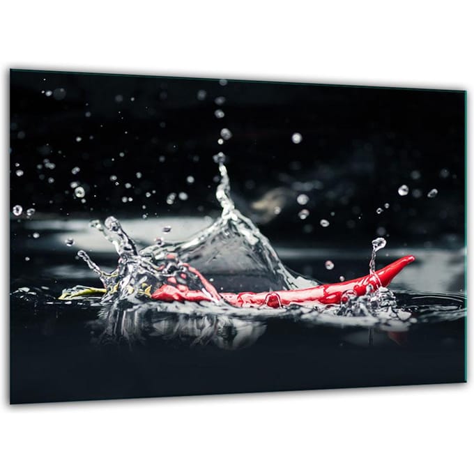 TMK ArtDeko - Glazen Snijplank - 30x22cm - Gehard Glas - Chilli Design
