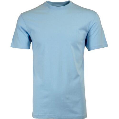 Ragman T-Shirt Uni Round Neck Single Jersey Midden Blauw / male