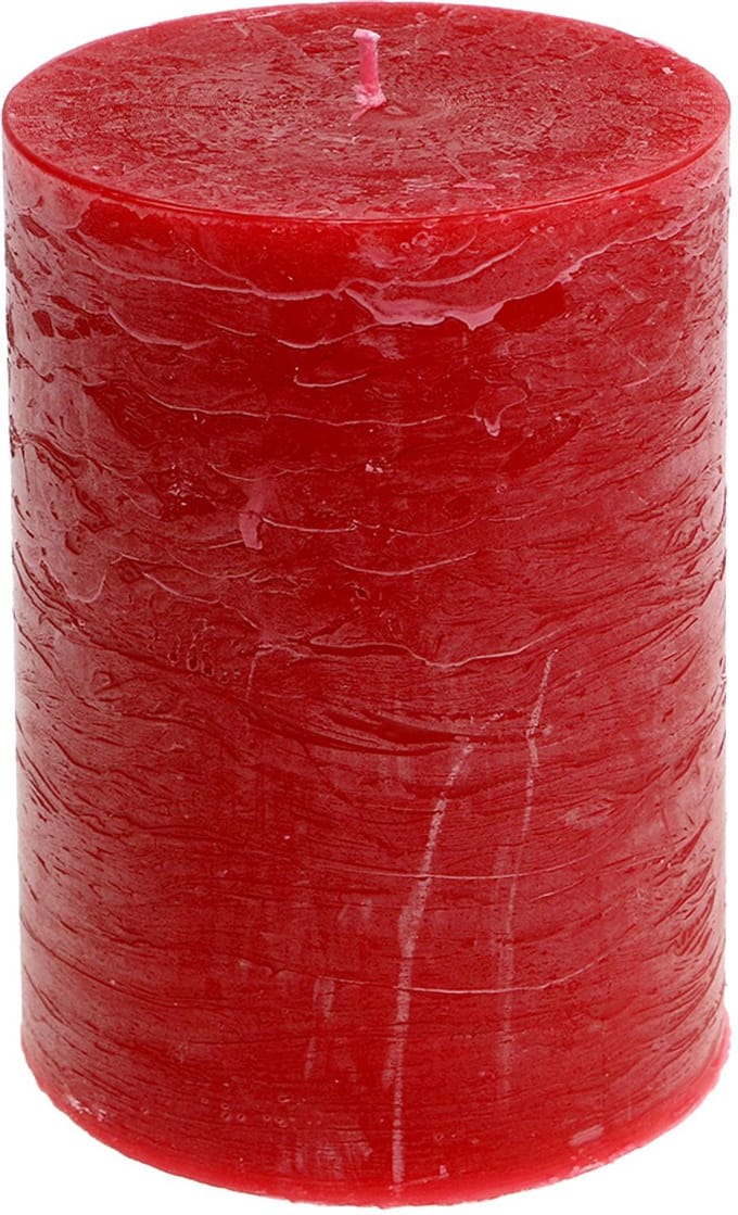 Effen kaarsen rood 85x120mm 2 st, 2 Stück