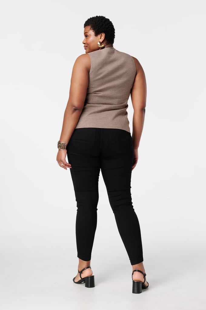 MS Mode Tregging Tregging met denim look