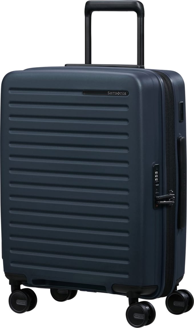 Samsonite Koffer - Restackd spinner (4 wielen) 55/20 handbagage - uitbreidbaar - Midnight Blue - 45 l - 2.7 kg