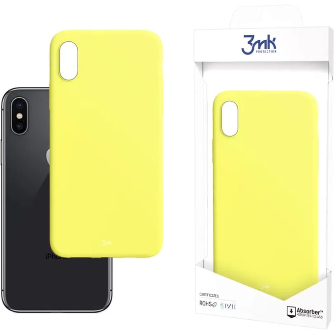 3mk Matt Case for iPhone X / XS - Yellow