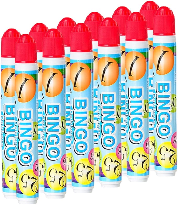 Bingowinkel.nl Bingostiften Lucky Rood - Bingodabber 12 stuks - 20 ml