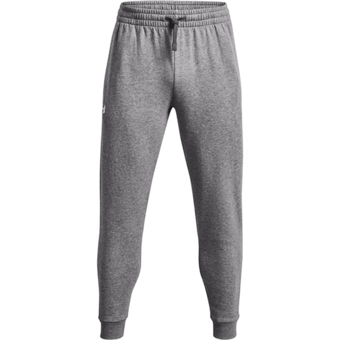 Under Armour UA Rival Fleece Joggers-GRY Heren Sportbroek - Castlerock Light Heather - Wit