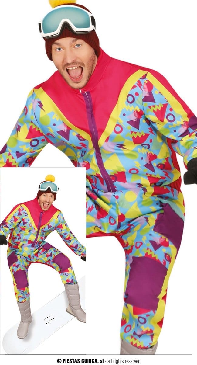 Foute Ski Overall Happy Heren - Maat L