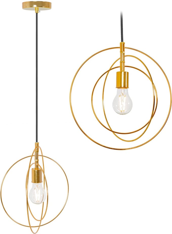 GOUD METALEN RING RING LAMP APP286-1CP