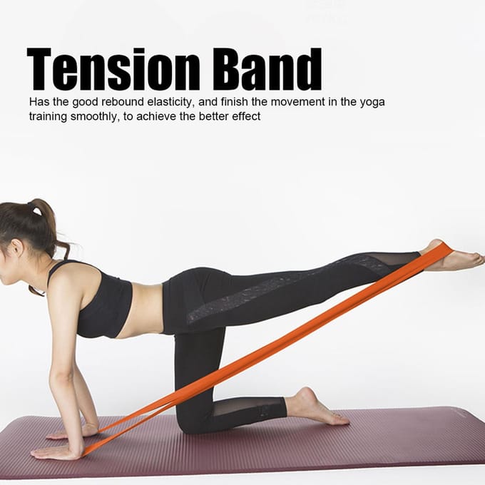 2,5 m elastische spanband met gespen voor krachttraining voor vrouwen en meisjes red