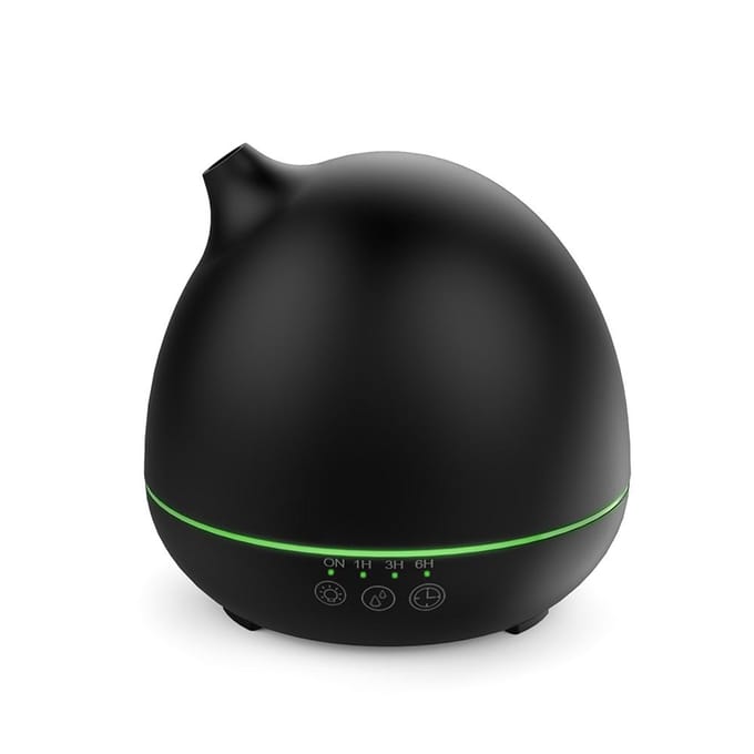 Homgeek 400 ml luchtbevochtiger Aroma etherische olie-diffuser Aromatherapie Automatische uitschakeltimer met 7 black