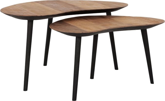 Salontafel set  - DTP Home Highlight Salontafel Organus Naturel - set van 2