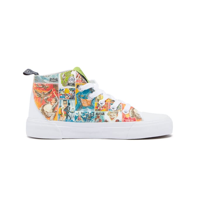 Akedo x DC Comics Batman Classic Kids' High Top - White - UK Kids 11 / EU29