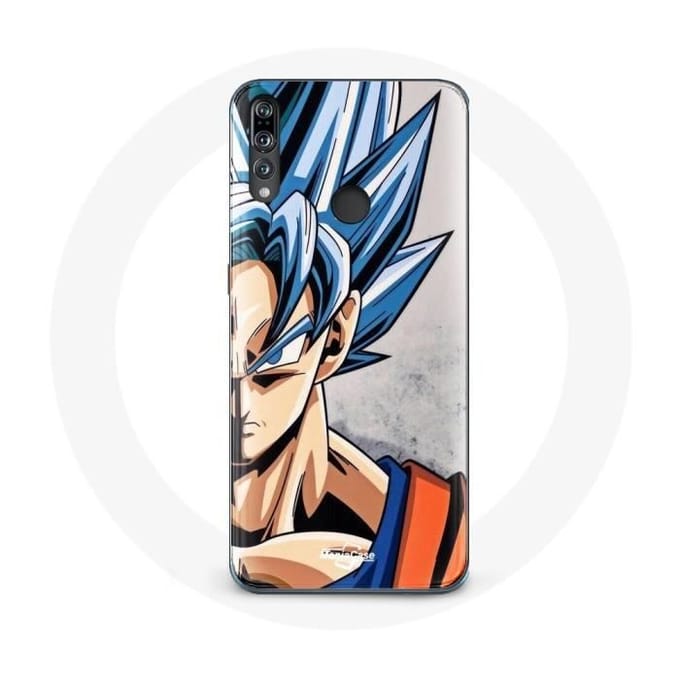 Hoesje voor Huawei p30 lite Anime Dragon Ball Goku Blauw haar