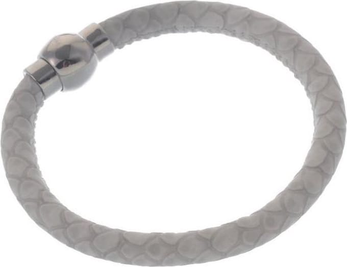 Behave - Armband - wit PU leer - minimal stijl - nikkelvrij