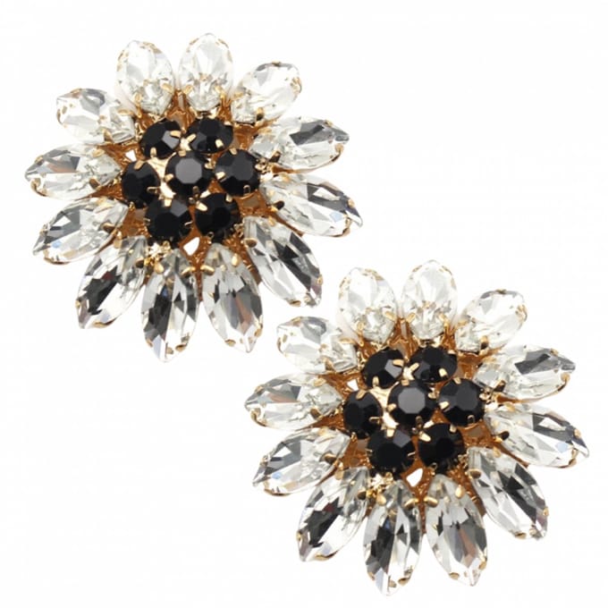 Schoenclips- bloem- 4.2 cm - Trouwen-Charme Bijoux