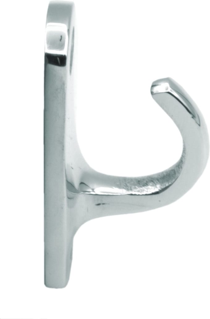 Handdoekhaak Enkel rechthoekig - Chroom - S&B 594000.6