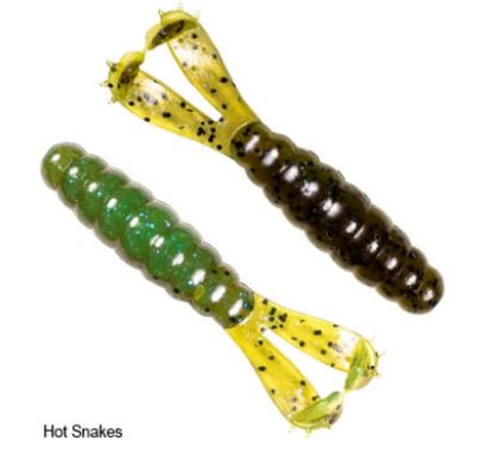 Zman Soft Lure Geit 3,75 Inch 4/Pack Hot Snakes (4356) white